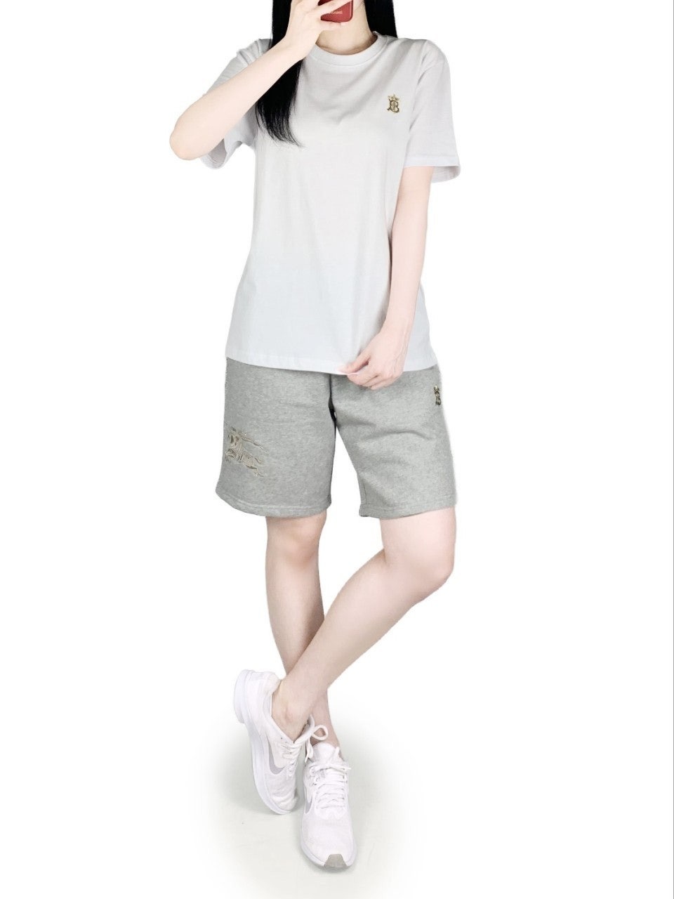 버버리 5부 반바지-