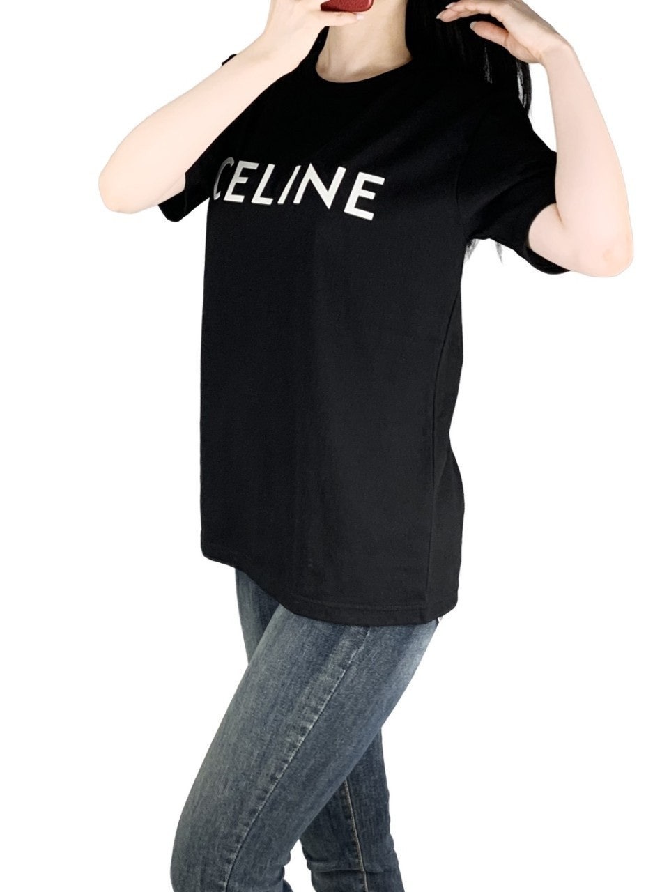 셀린느 고주파 나염 오버핏 반팔-