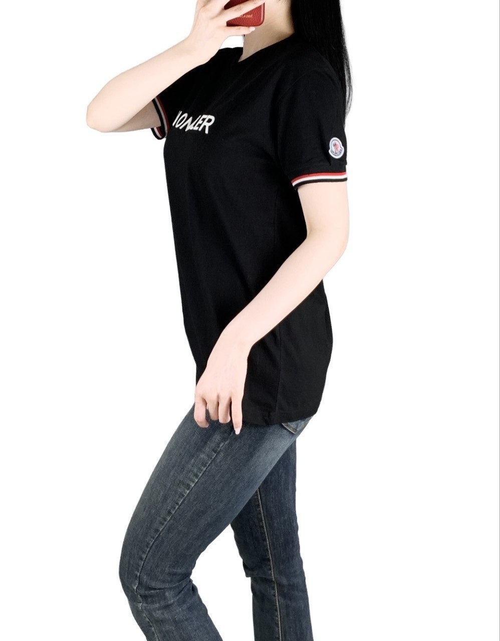 몽클 고주파 오버핏 반팔-