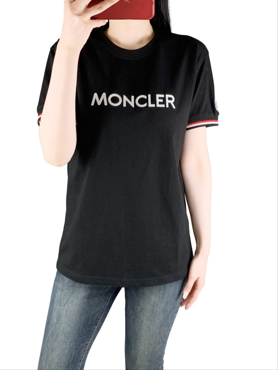 몽클 고주파 오버핏 반팔-