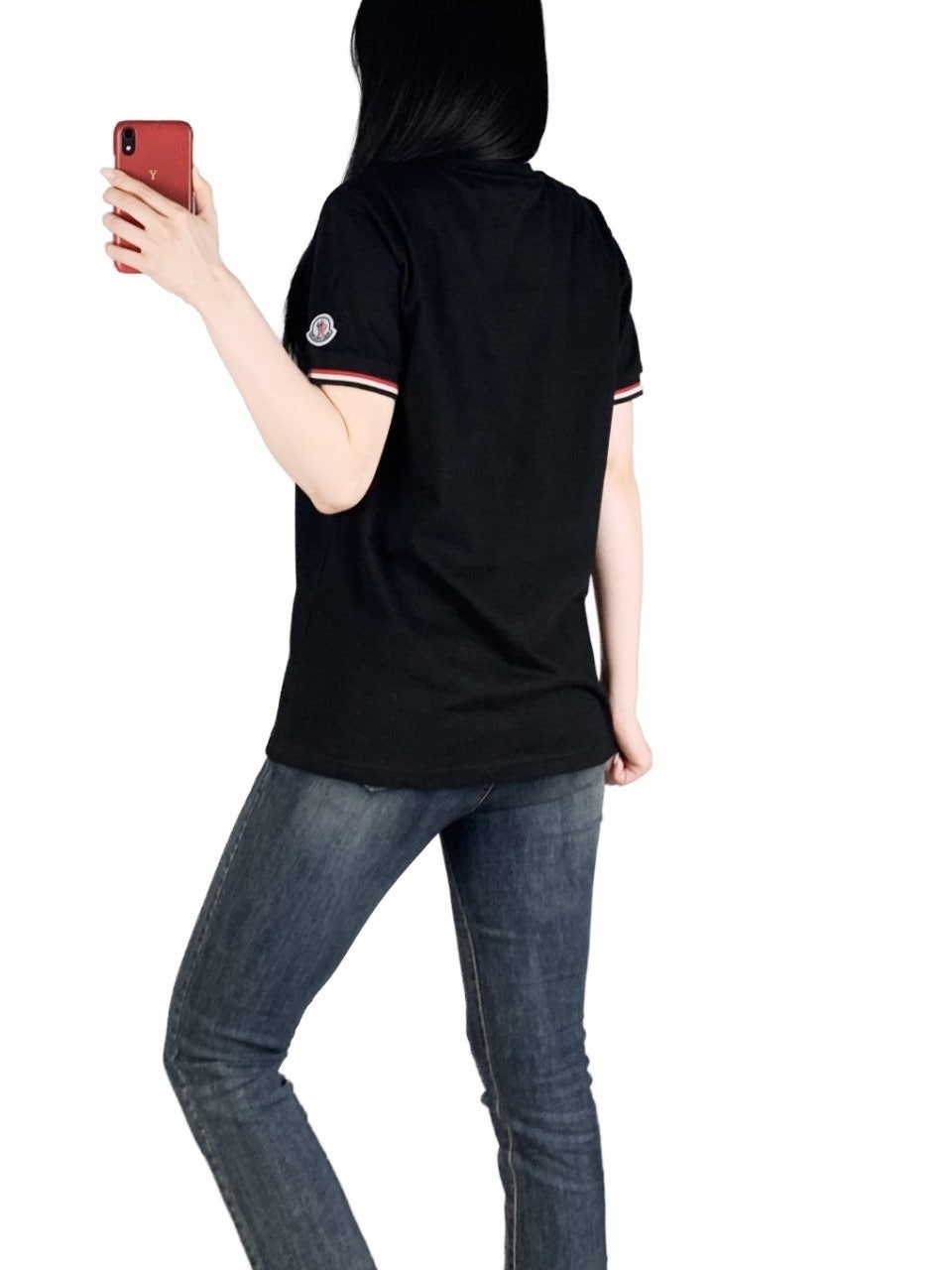 몽클 고주파 오버핏 반팔-