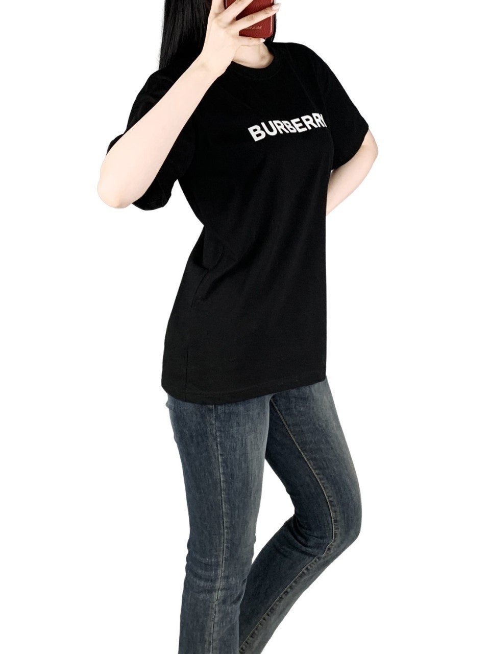 버버리 고주파 스페닝 오버핏 반팔-