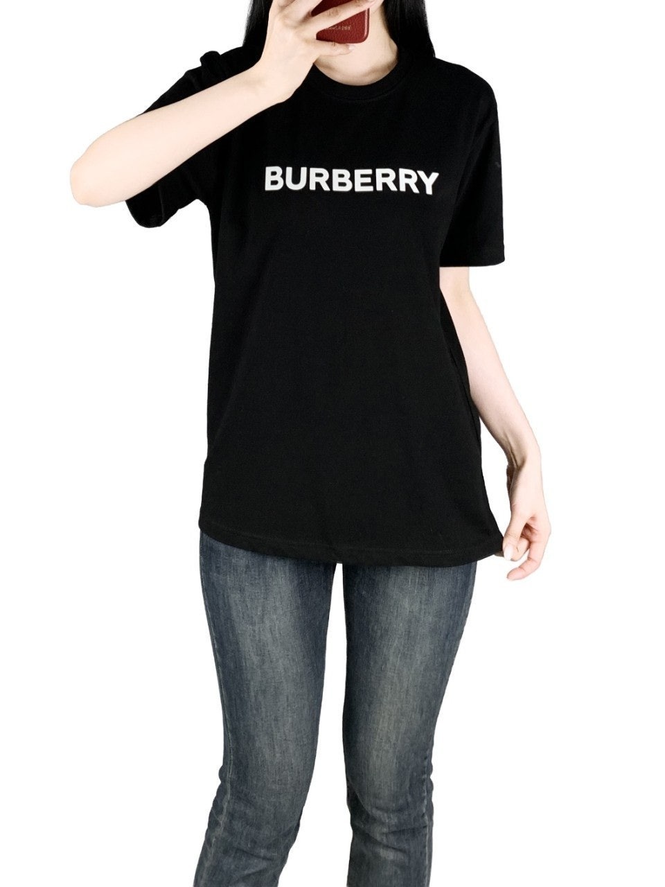 버버리 고주파 스페닝 오버핏 반팔-