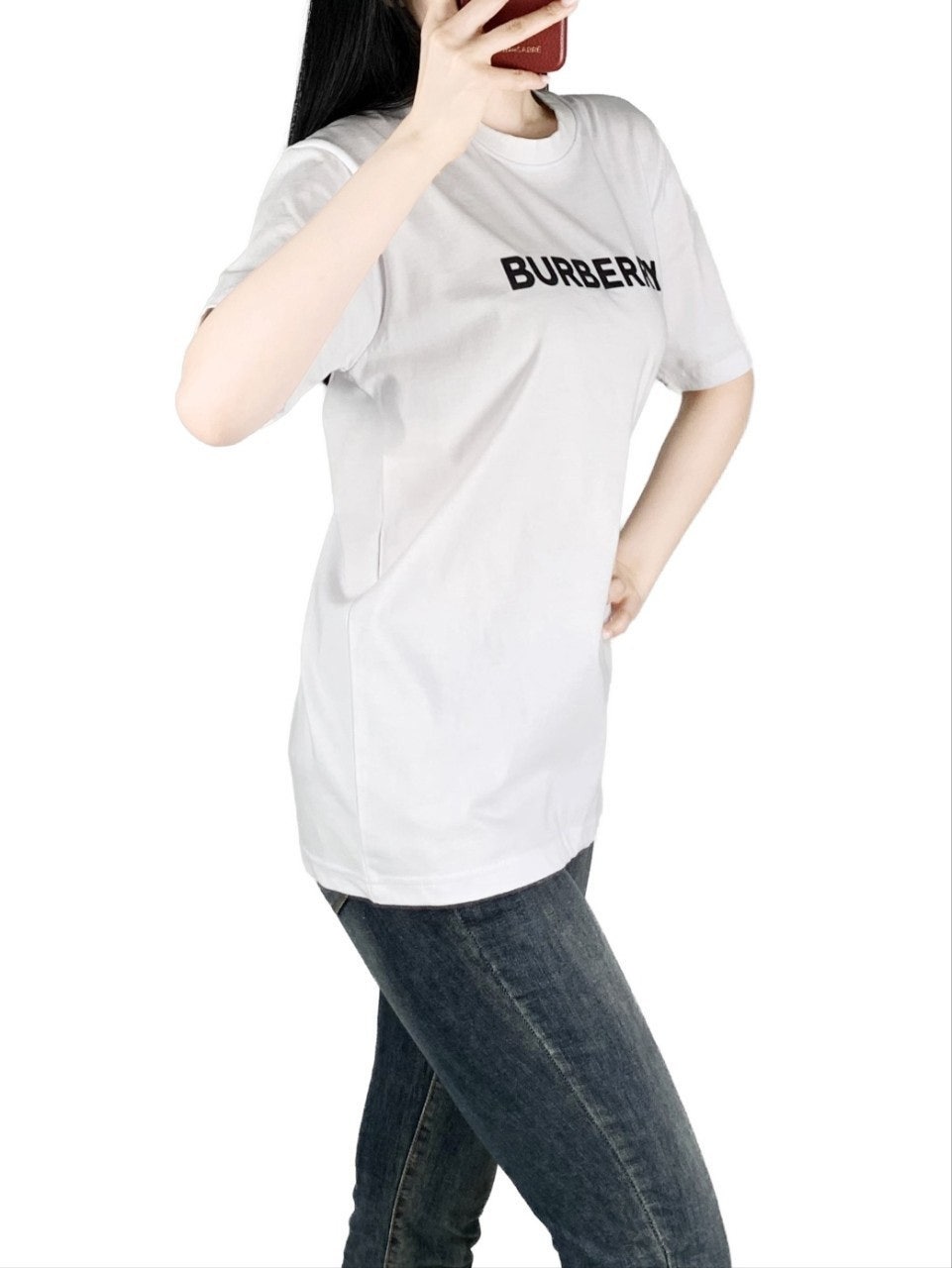 버버리 고주파 스페닝 오버핏 반팔-