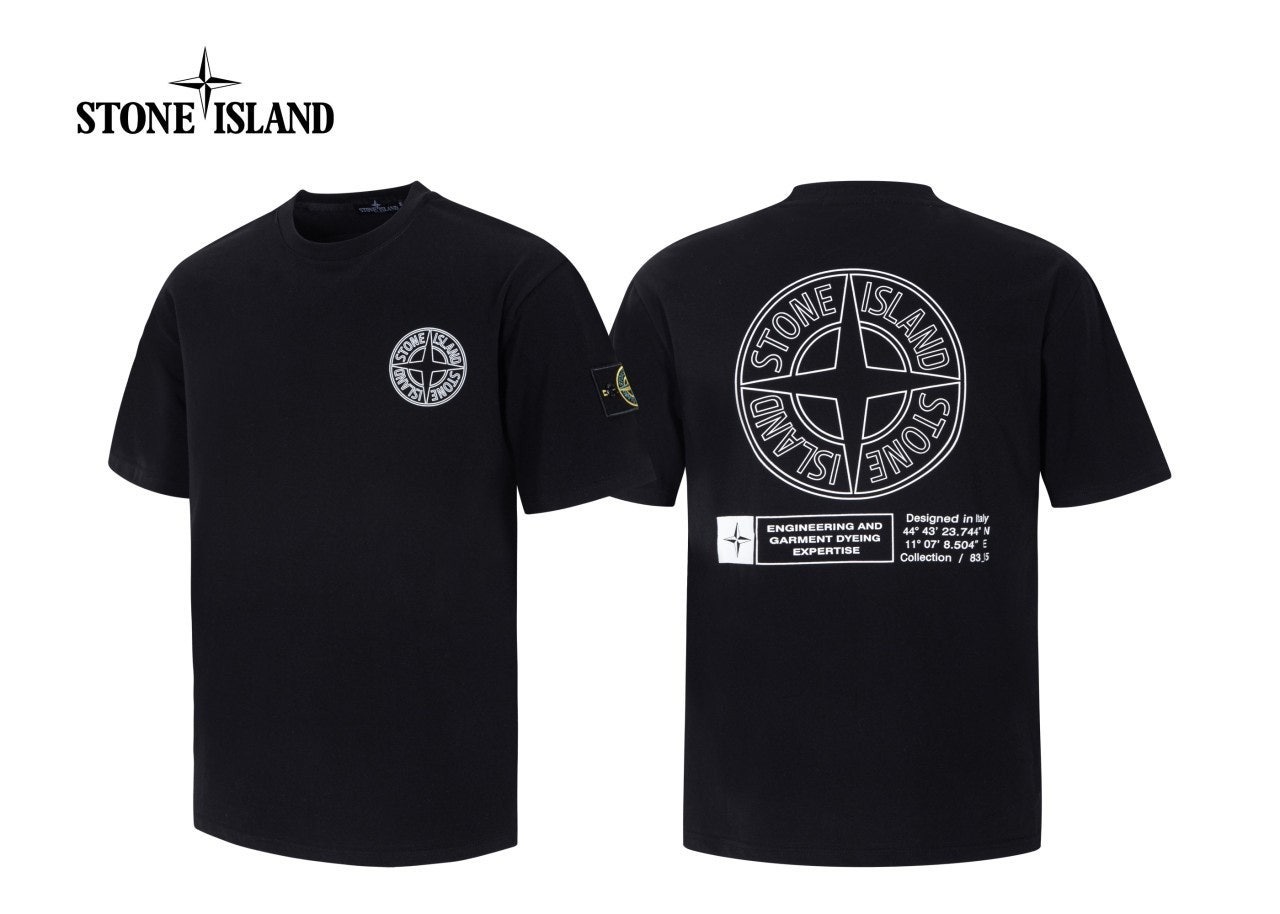 스톤 오버핏 CP면 반팔-