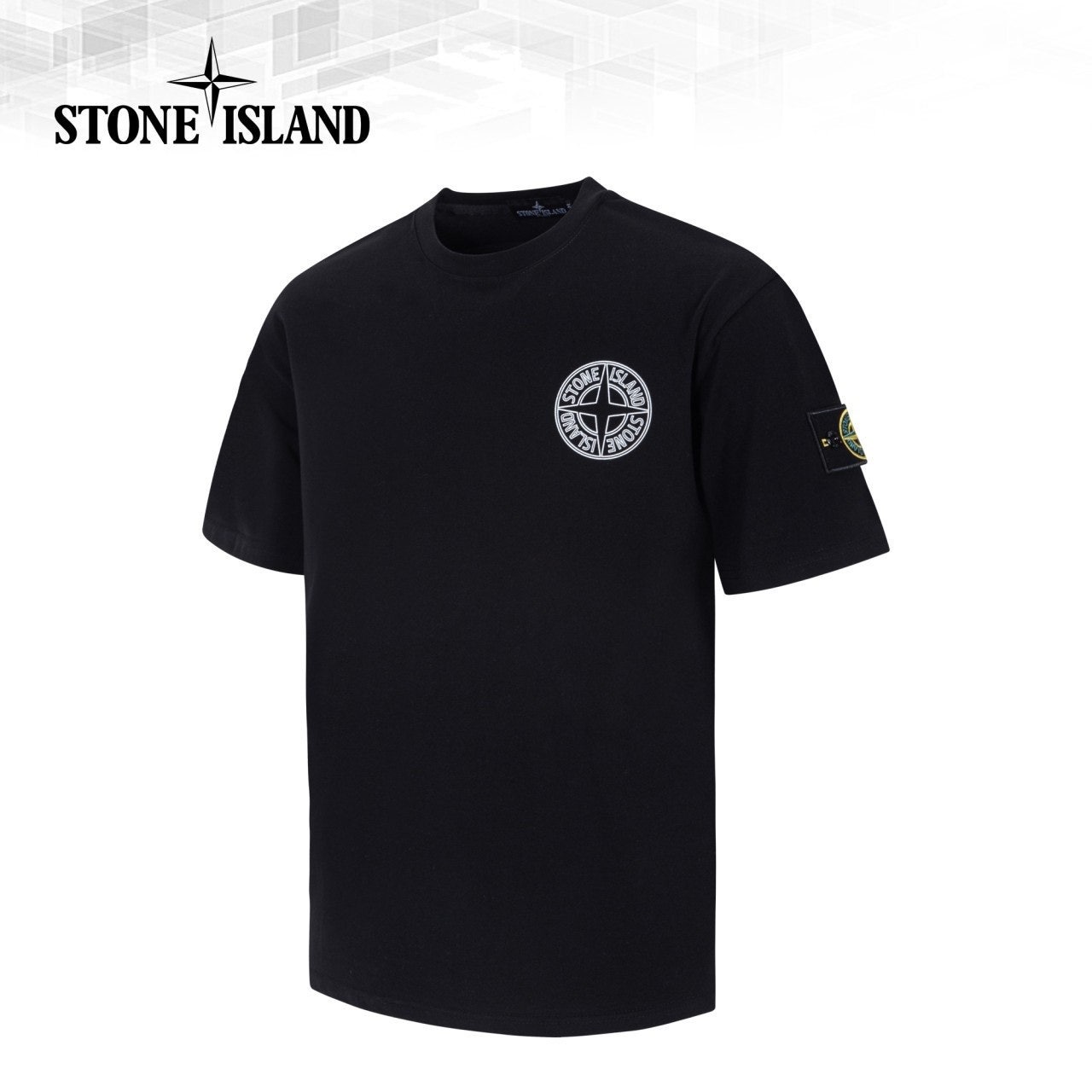 스톤 오버핏 CP면 반팔-