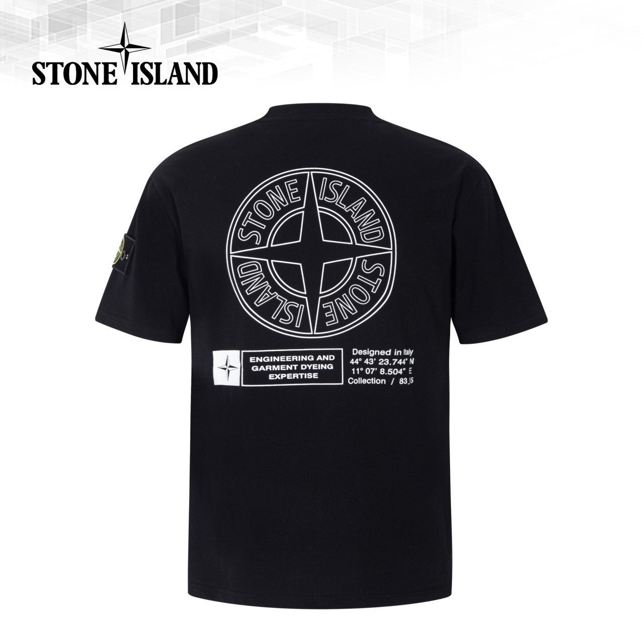 스톤 오버핏 CP면 반팔-