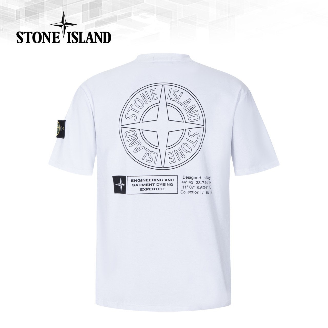 스톤 오버핏 CP면 반팔-