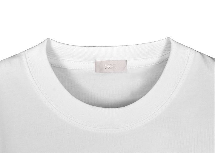 디올 꾸뛰르 백로고 자수 라운드 오버핏 반팔