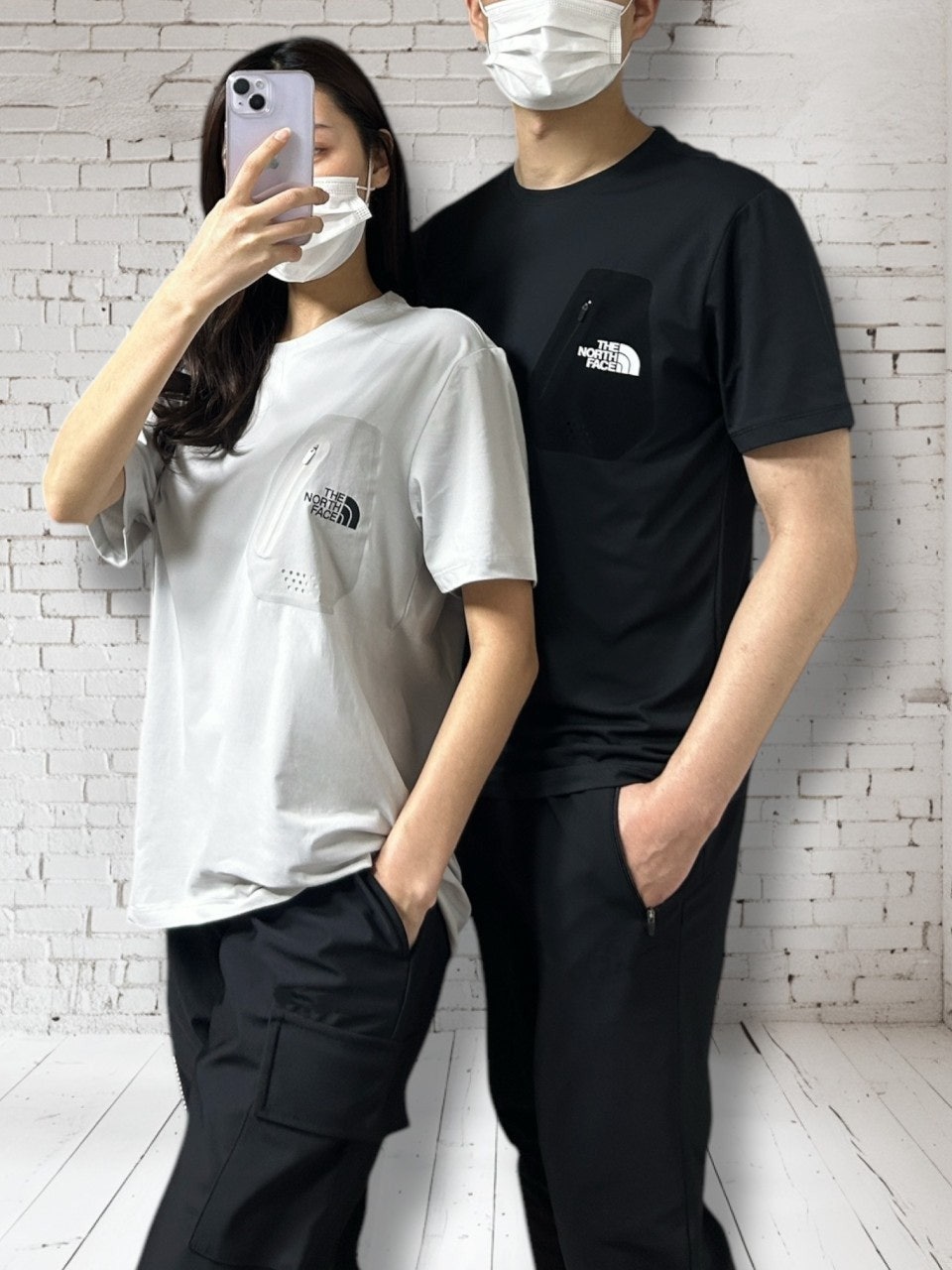 노스 포켓 기능성 반팔-