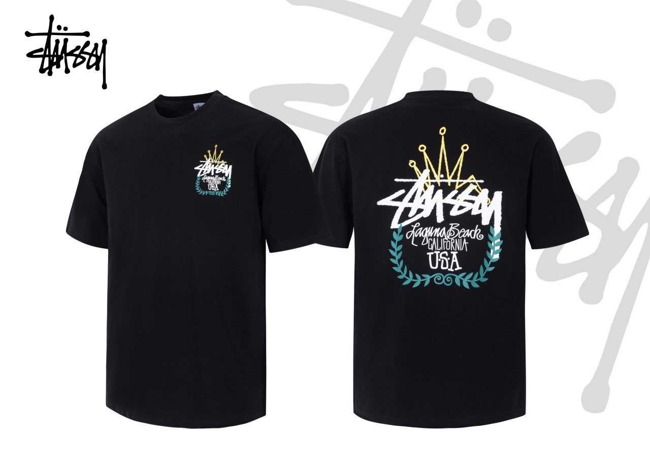 스투시 킹크라운 오버핏 CP 면 반팔-