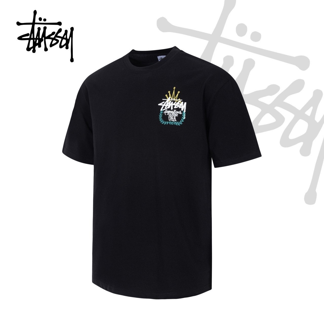 스투시 킹크라운 오버핏 CP 면 반팔-