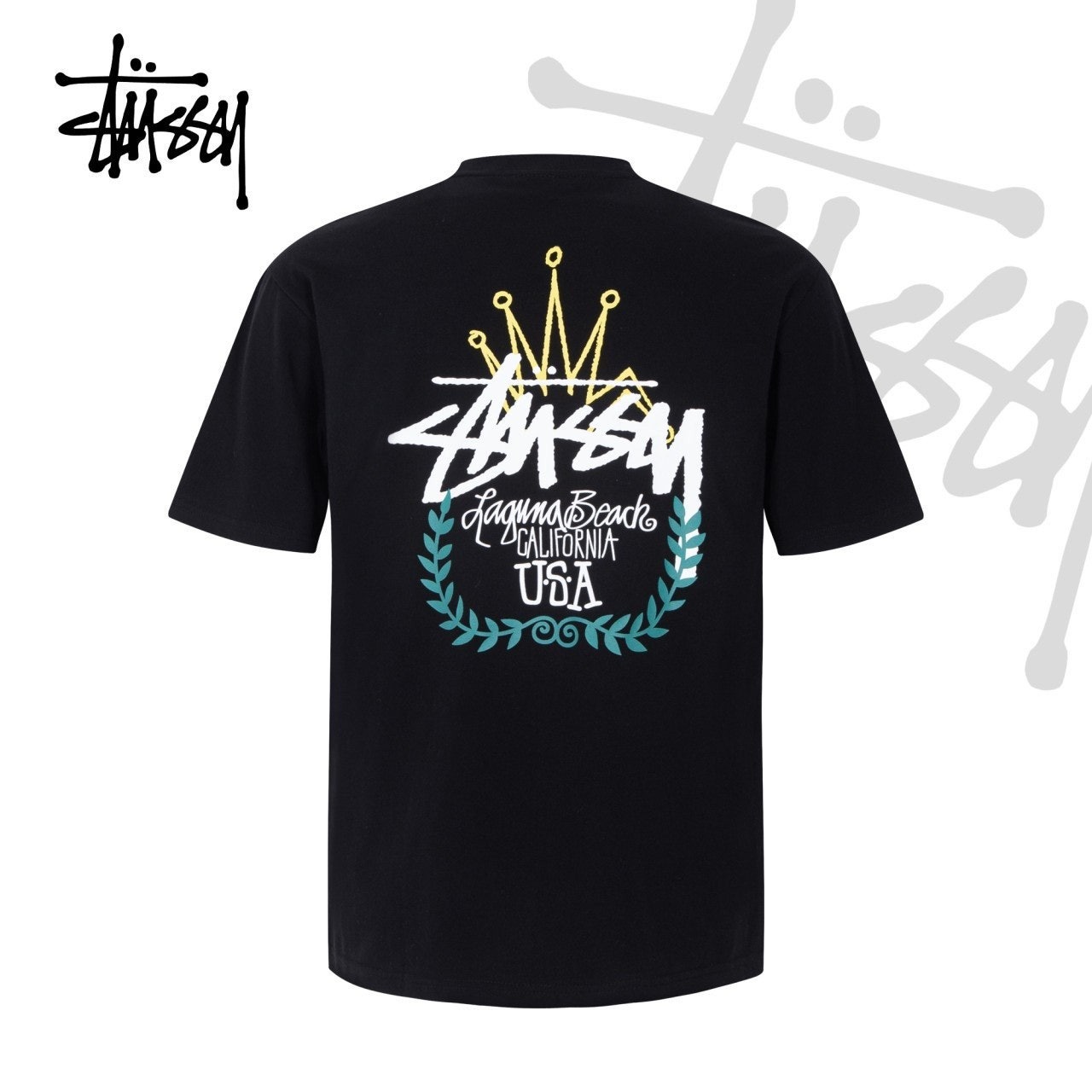 스투시 킹크라운 오버핏 CP 면 반팔-