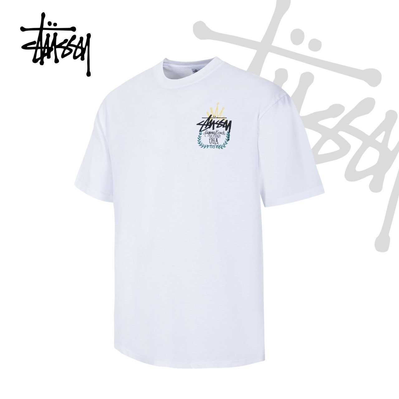 스투시 킹크라운 오버핏 CP 면 반팔-