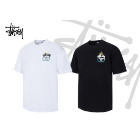 스투시 킹크라운 오버핏 CP 면 반팔-