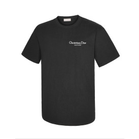 디올 꾸뛰르 백로고 자수 라운드 오버핏 반팔