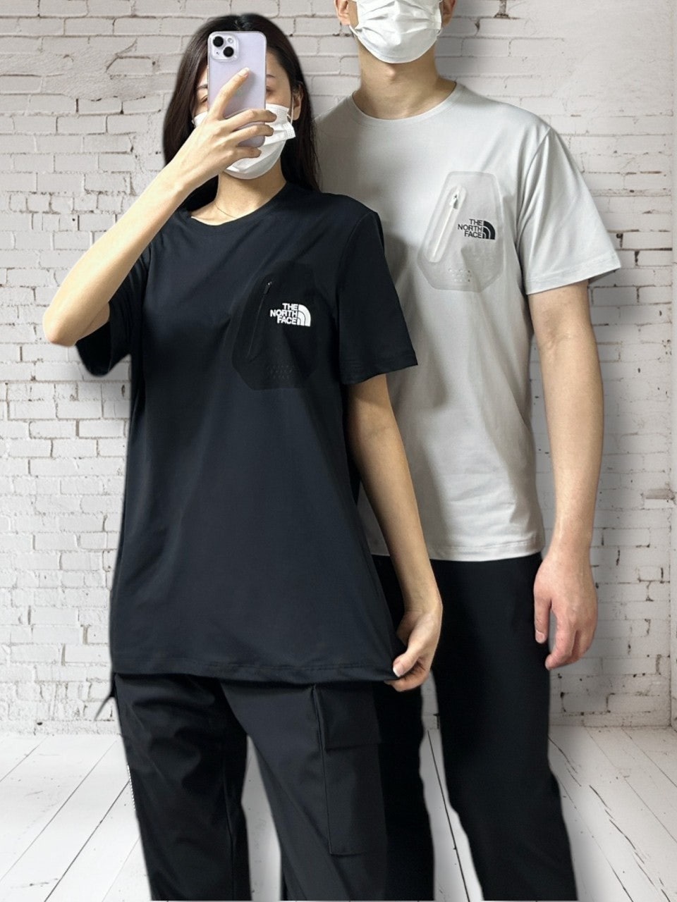 노스 포켓 기능성 반팔-