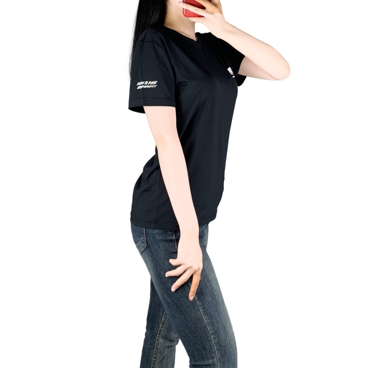 다핏 실리콘 나염 기능성 스판 반팔-