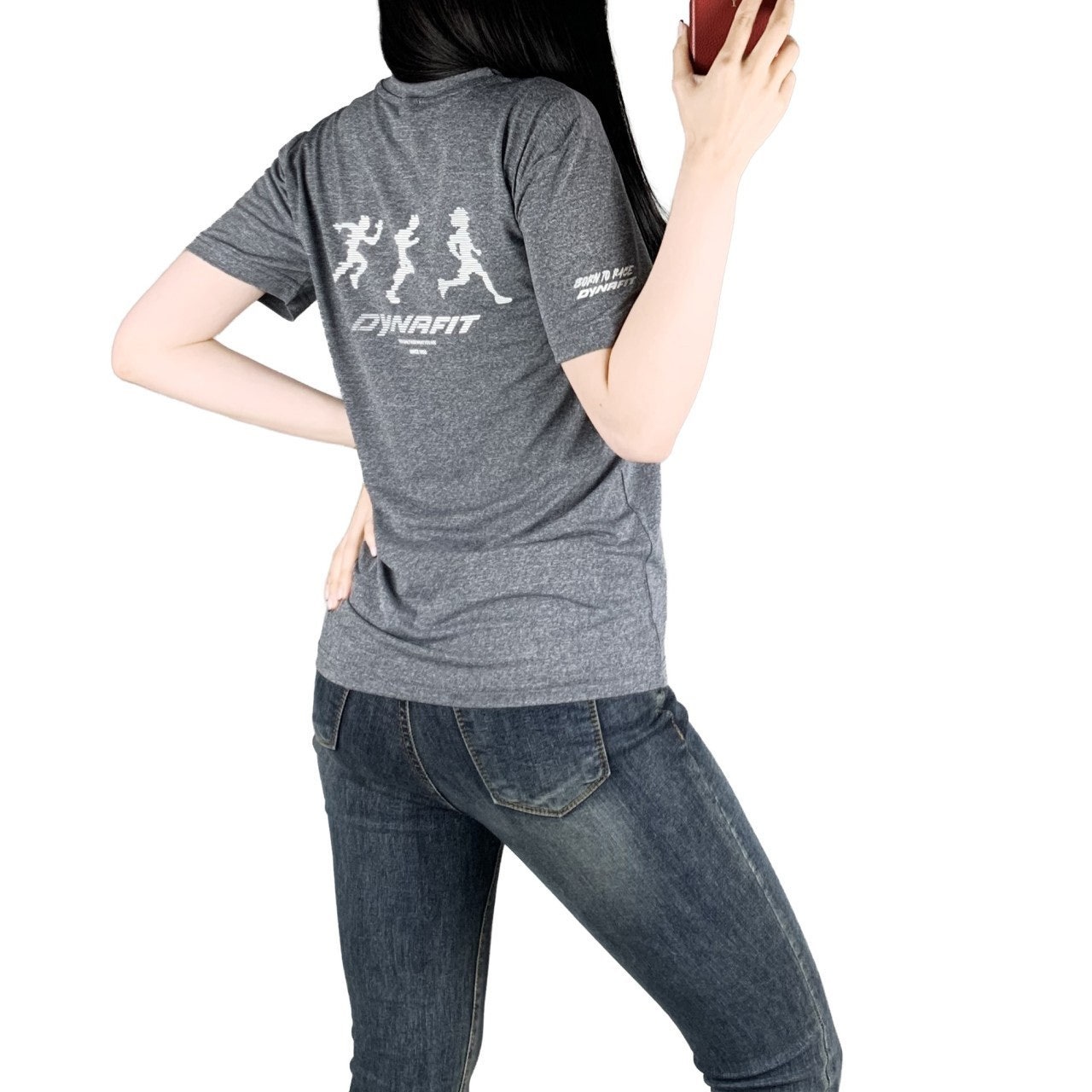 다핏 실리콘 나염 기능성 스판 반팔-