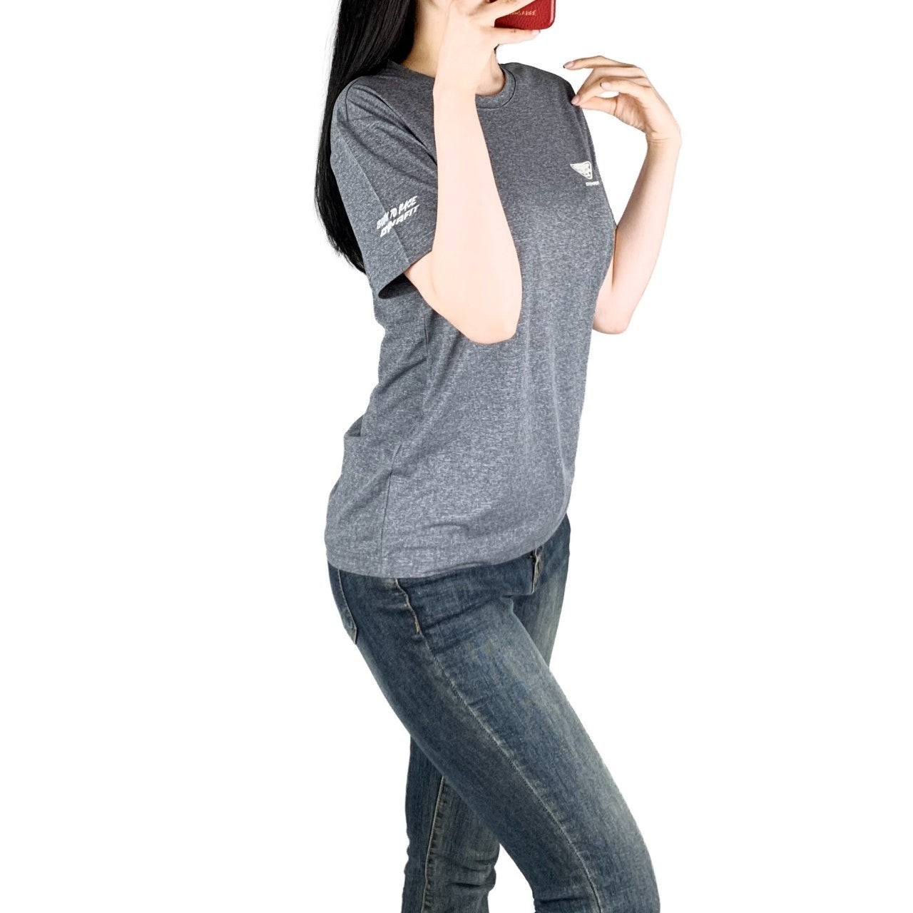 다핏 실리콘 나염 기능성 스판 반팔-