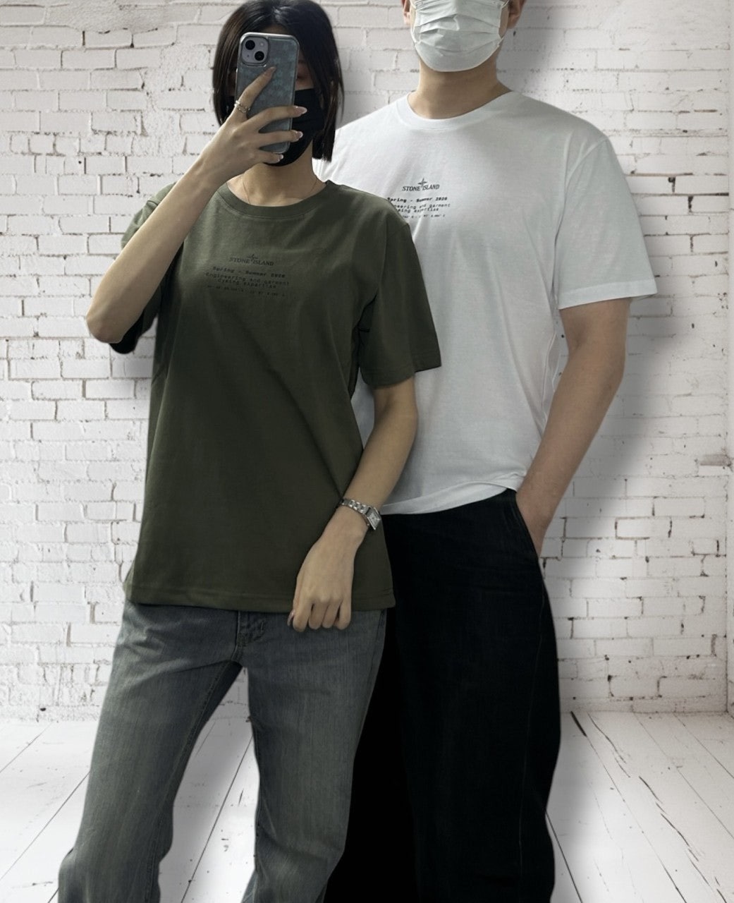 스톤 콤파스 반팔-