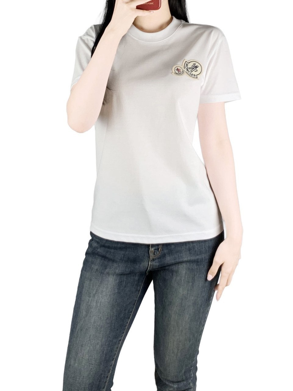 몽클 더블패치 반팔-