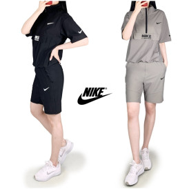 나키 차이나 반집업 반바지 세트-