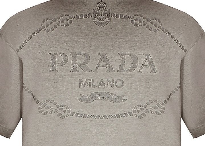 프라다 빈티지워싱 레이저각인 티셔츠