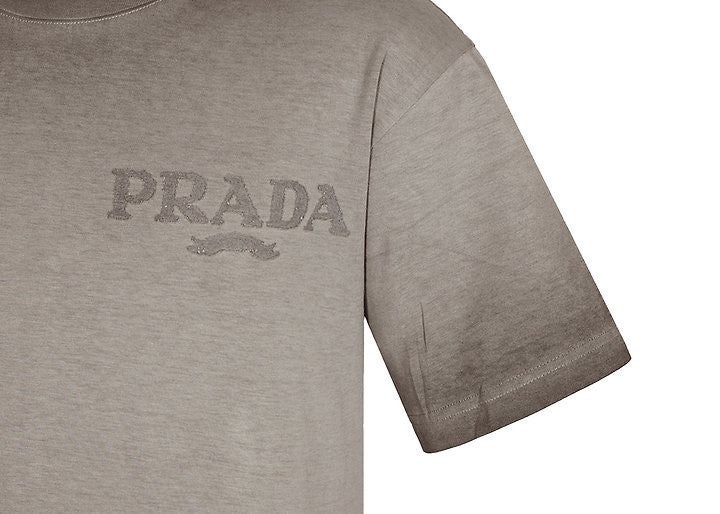 프라다 빈티지워싱 레이저각인 티셔츠