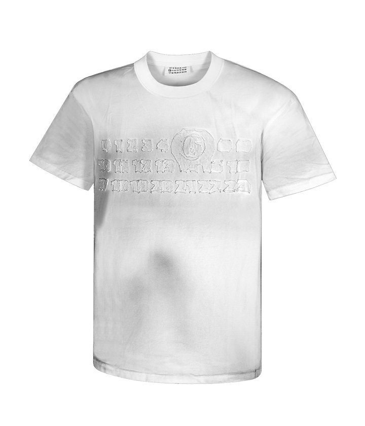 메종 더티워싱 넘버링 자수 라운드 오버핏