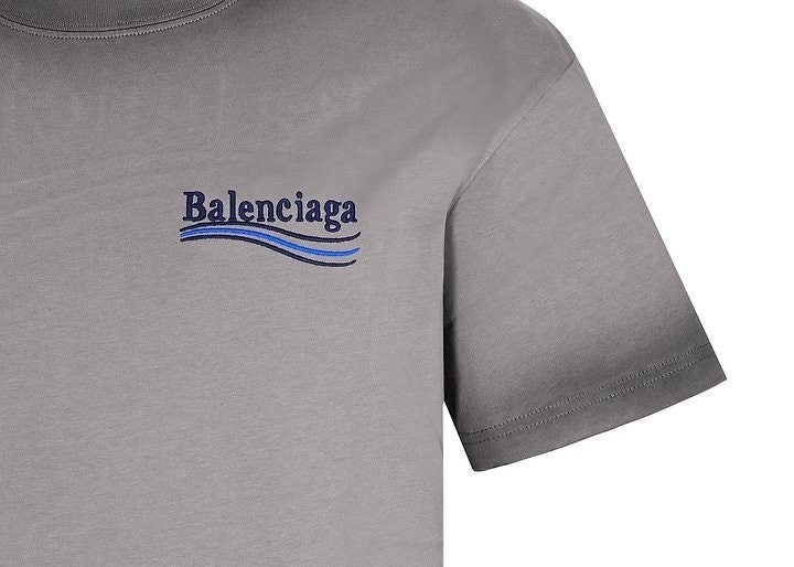 발렌 더티워싱 웨이브로고 자수 오버핏