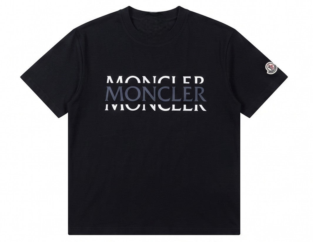 몽클 스플릿 로고 반팔-