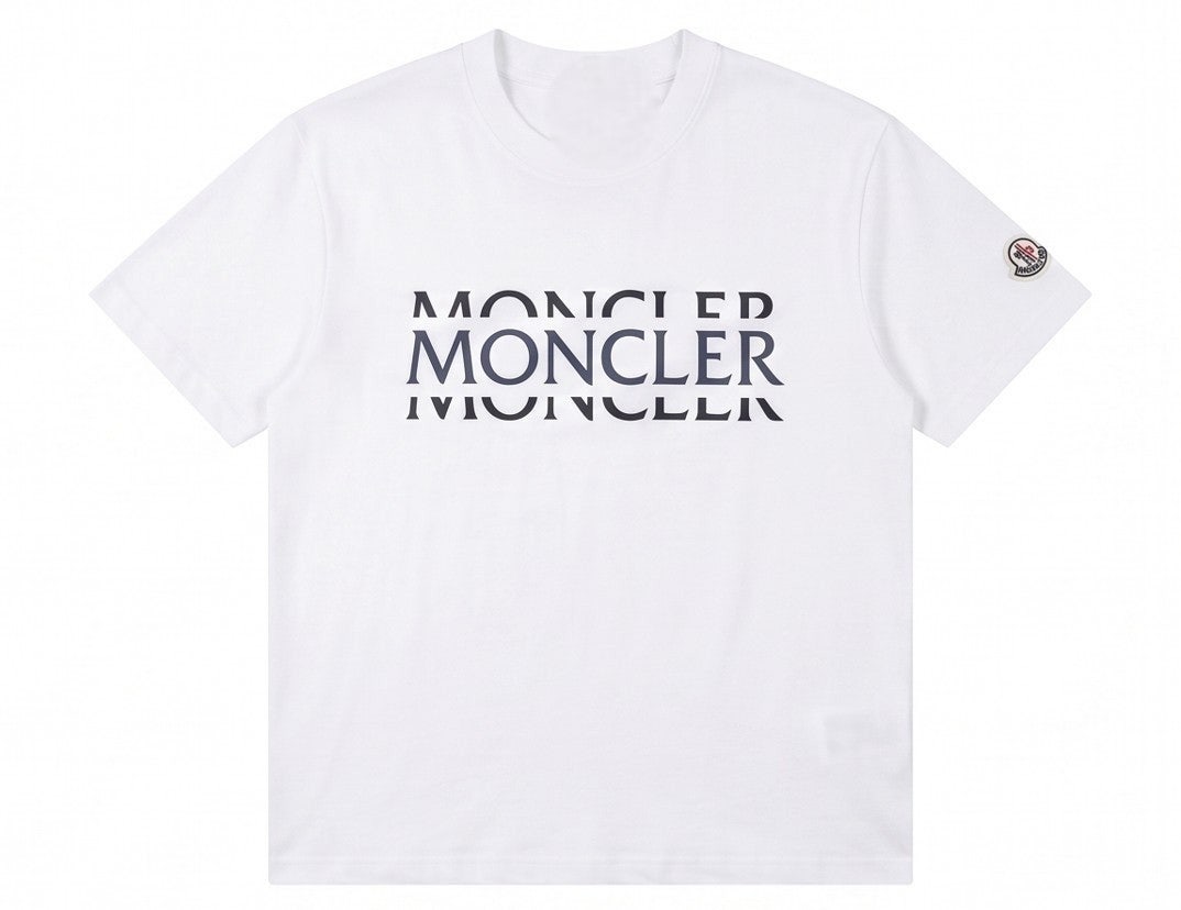 몽클 스플릿 로고 반팔-