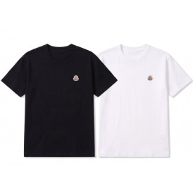 몽클 백로고 프린트 반팔-