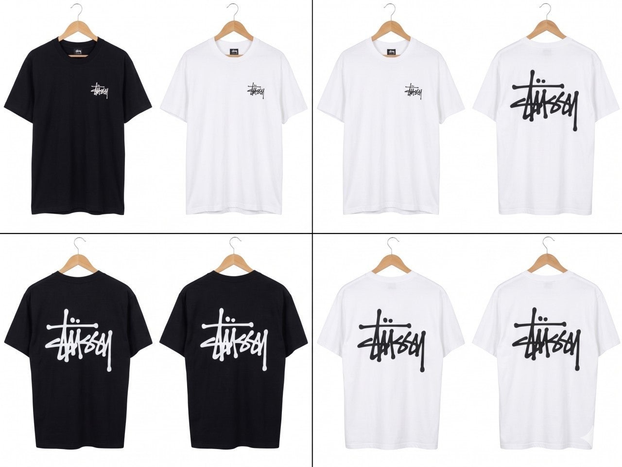 스투시 베이직 로고 반팔-