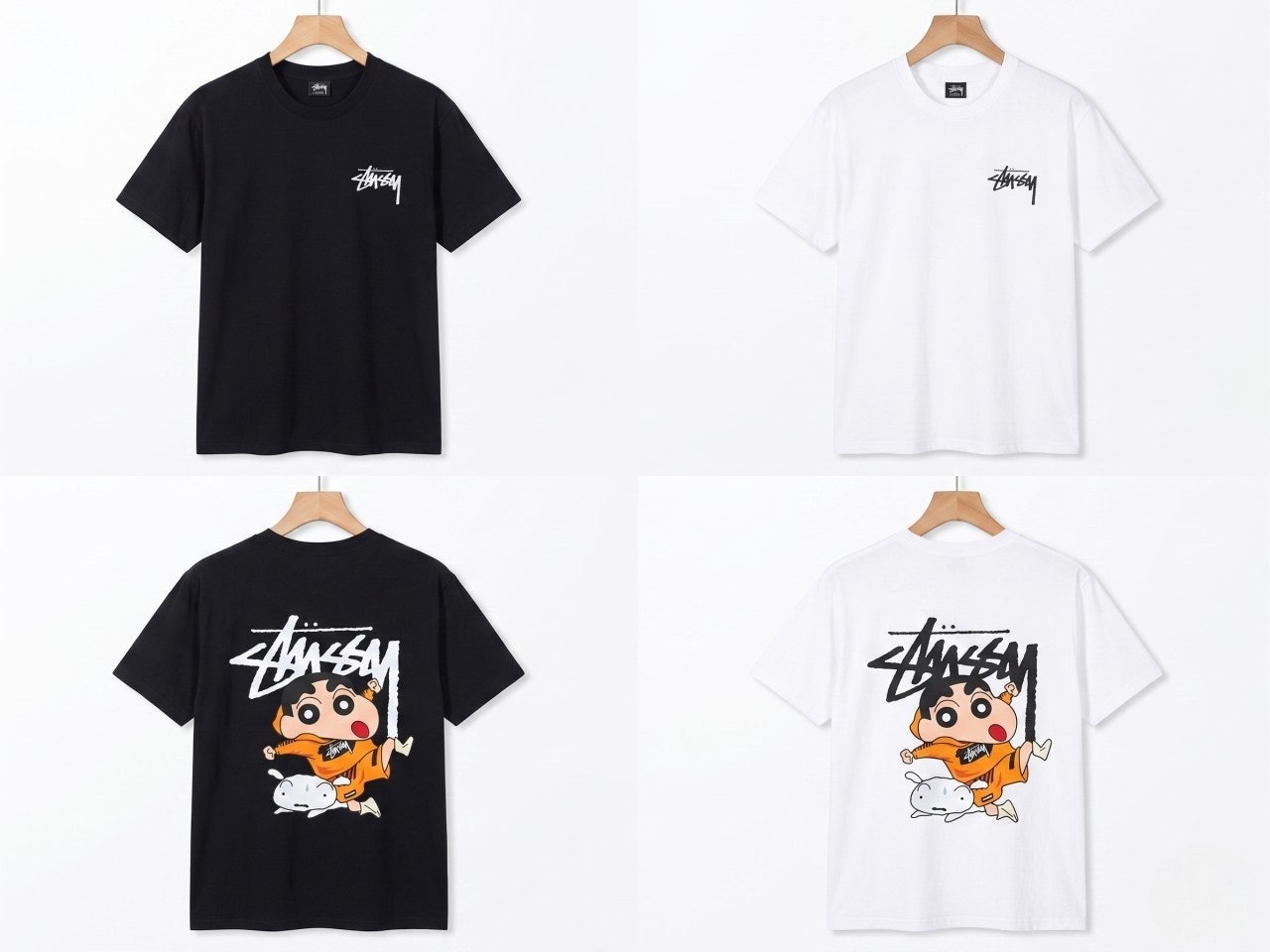 스투시 짱구 그래픽 반팔-