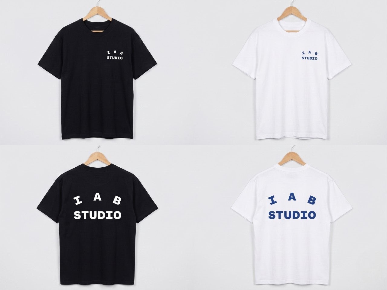 아이앱 스튜디오 베이직 로고 반팔-