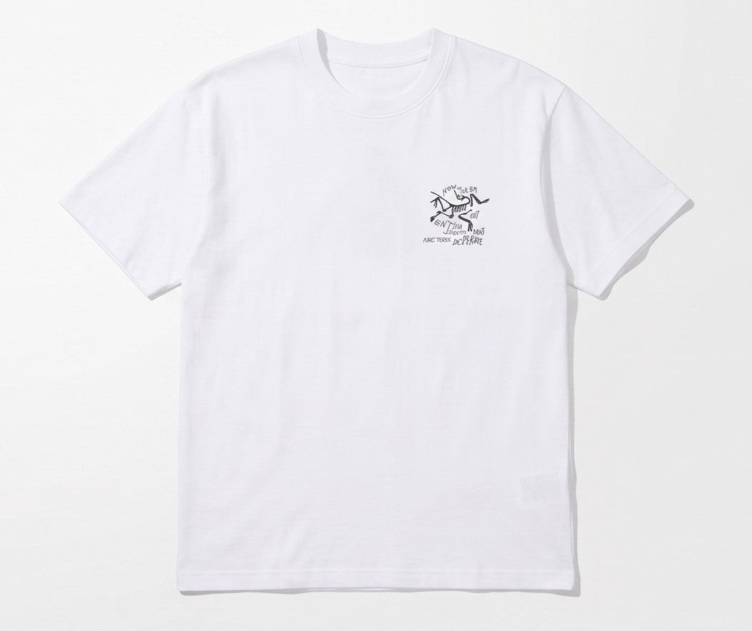 아크 핸드 드로잉 시조새 로고 반팔-