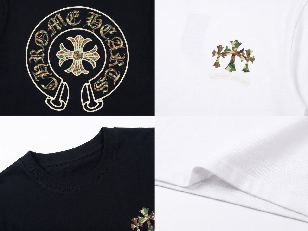 크롬 카모 홀스슈 반팔-