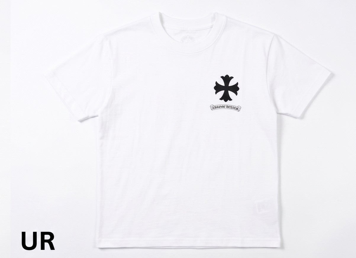 크롬 멀티 크로스 도트 써클 반팔-