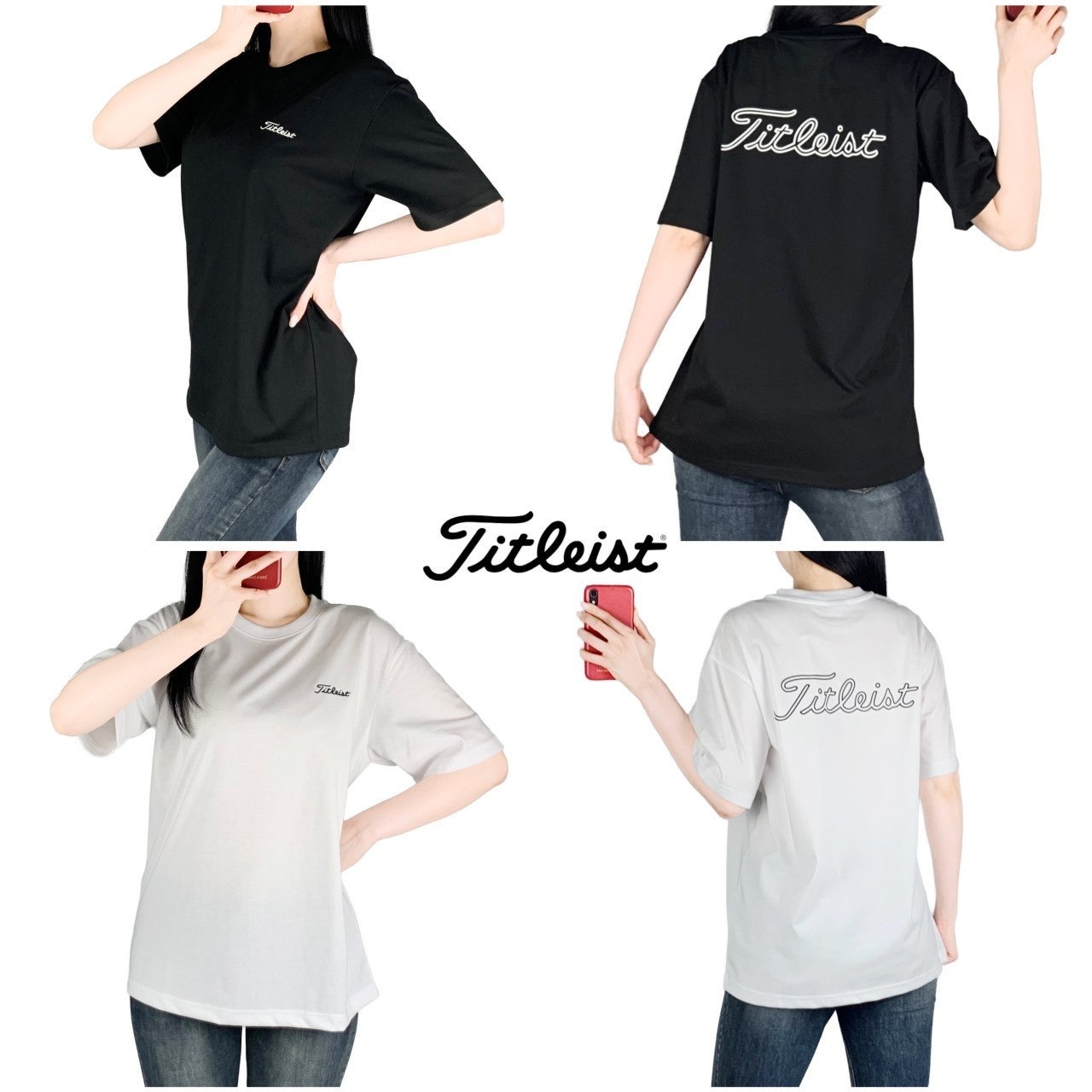 타이틀 빅로고 면 반팔-