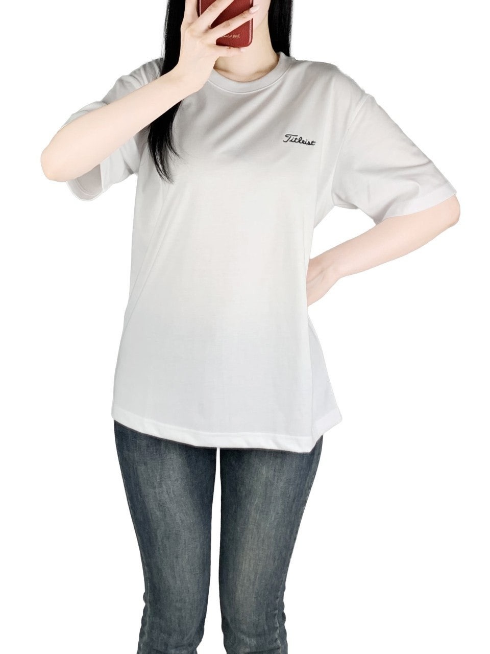 타이틀 빅로고 면 반팔-