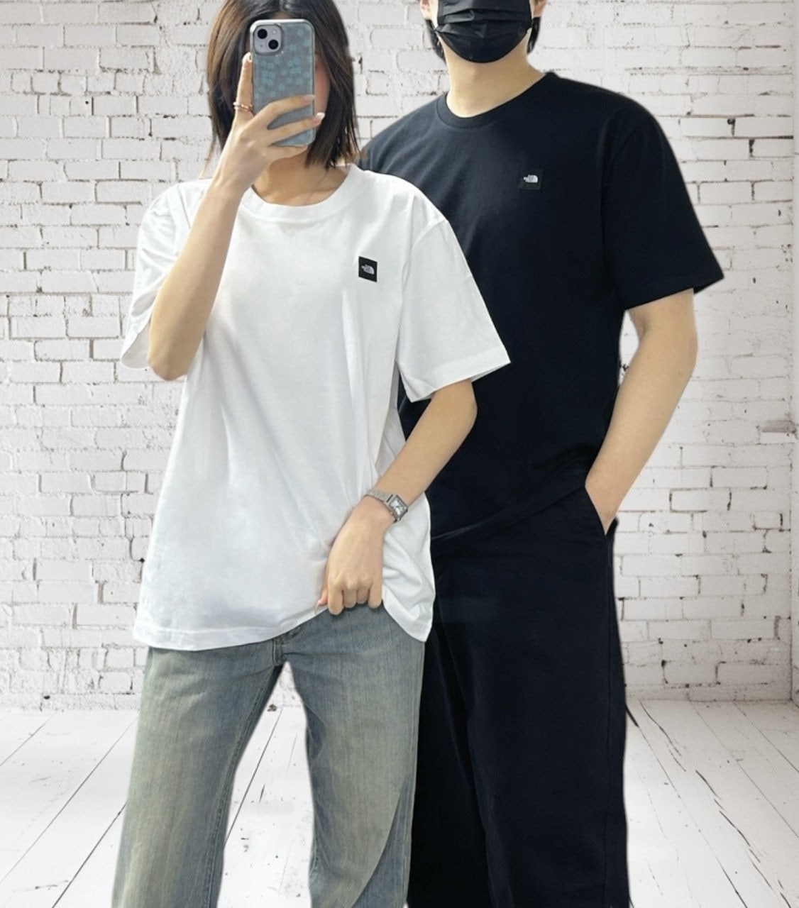 노스 미니로고 반팔-