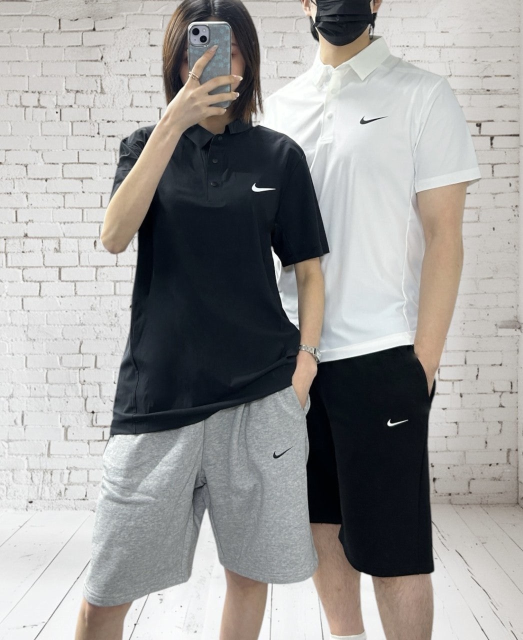 나키 심리스 쿨 카라 반팔-