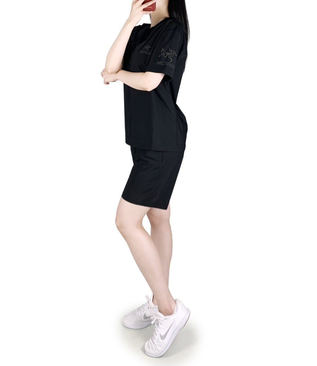 아크 발포나염 포인트 반팔 반바지 세트-