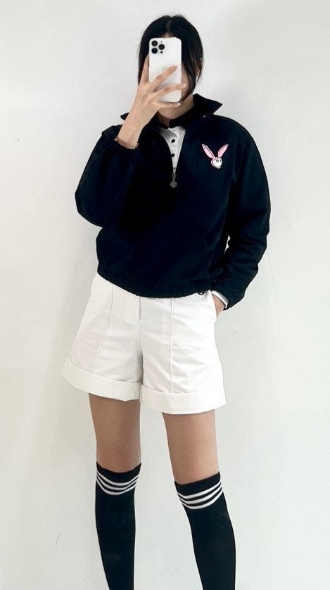 지포어 핀턱 반바지