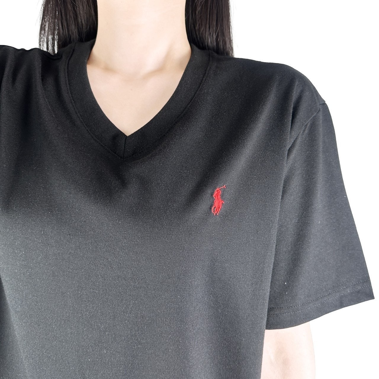 폴로 기본 브이넥 면 반팔-