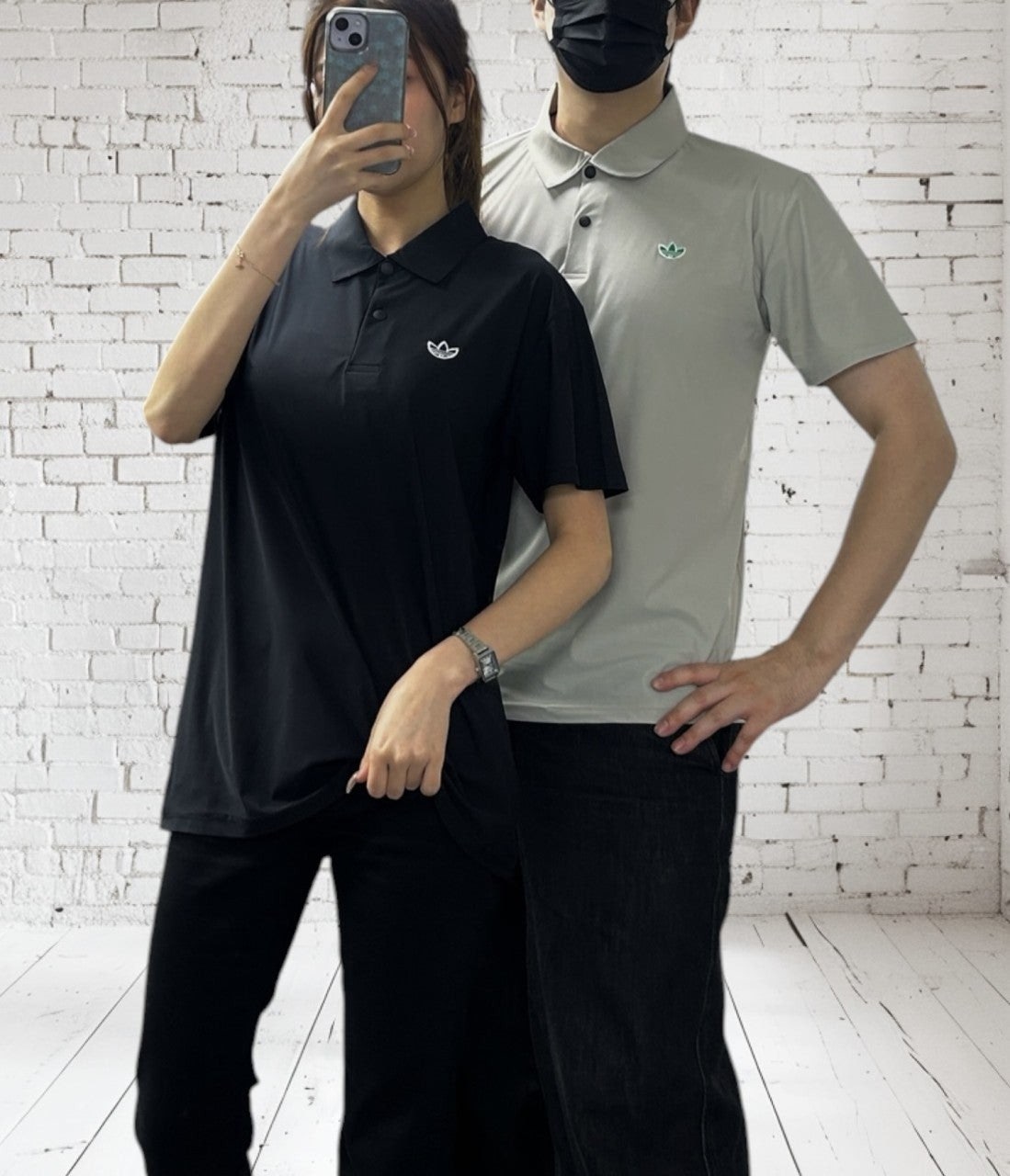 아디 기능성 카라 반팔-
