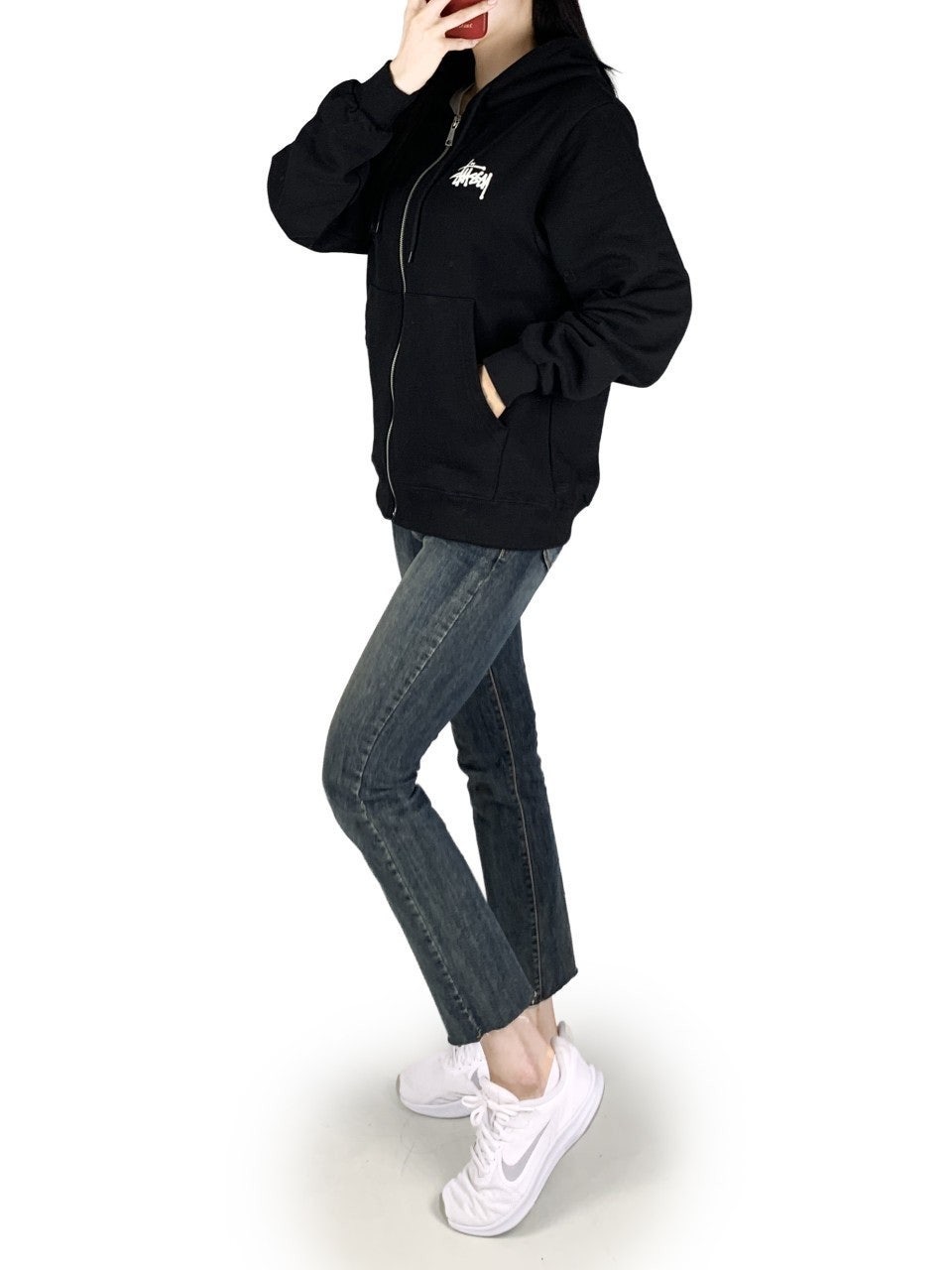스투시 후드집업-
