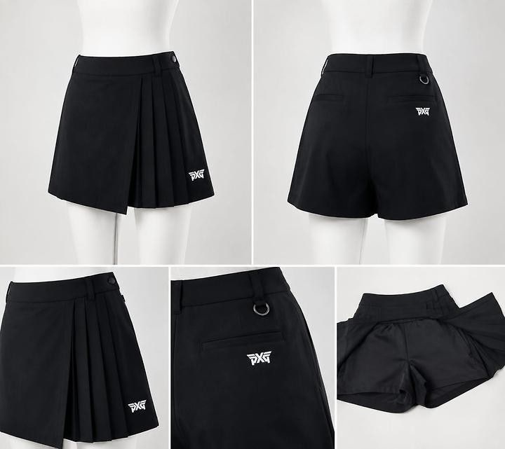 PXG 반주름 랩스커트 반바지-